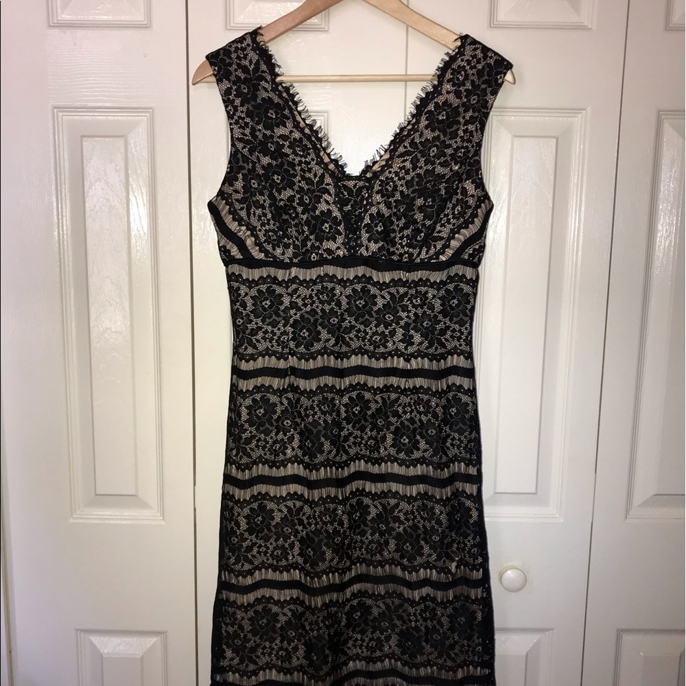 Vintage Black Lace Cocktail Dress